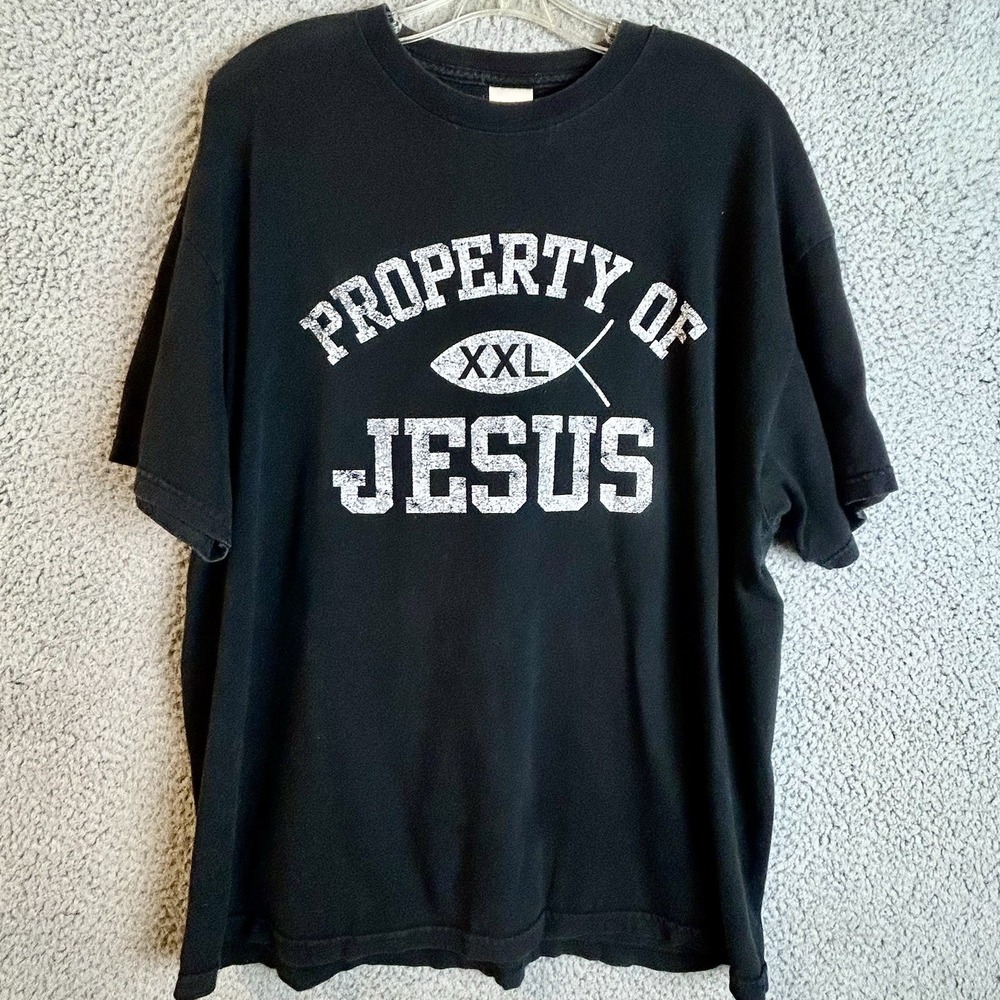 Vintage Property Of Jesus Christian Worship T Shirt Size XL Tennessee River